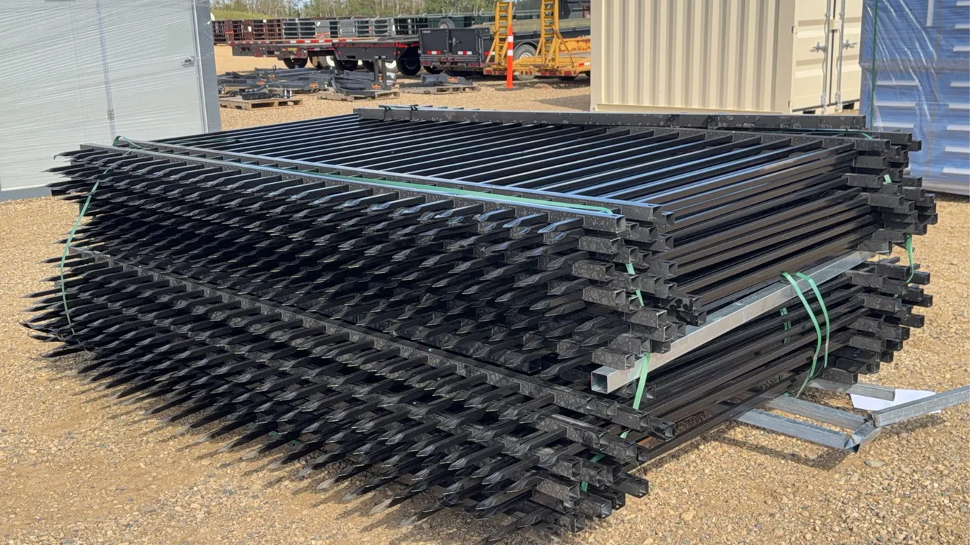 QTY of (24) 10 FT. Galvanized Steel Fence