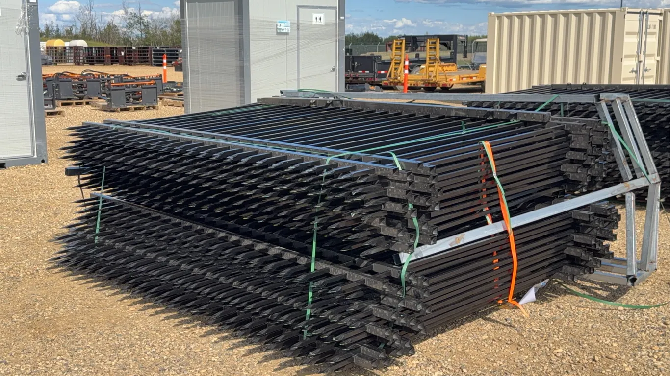 QTY of (24) 10 FT. Galvanized Steel Fence