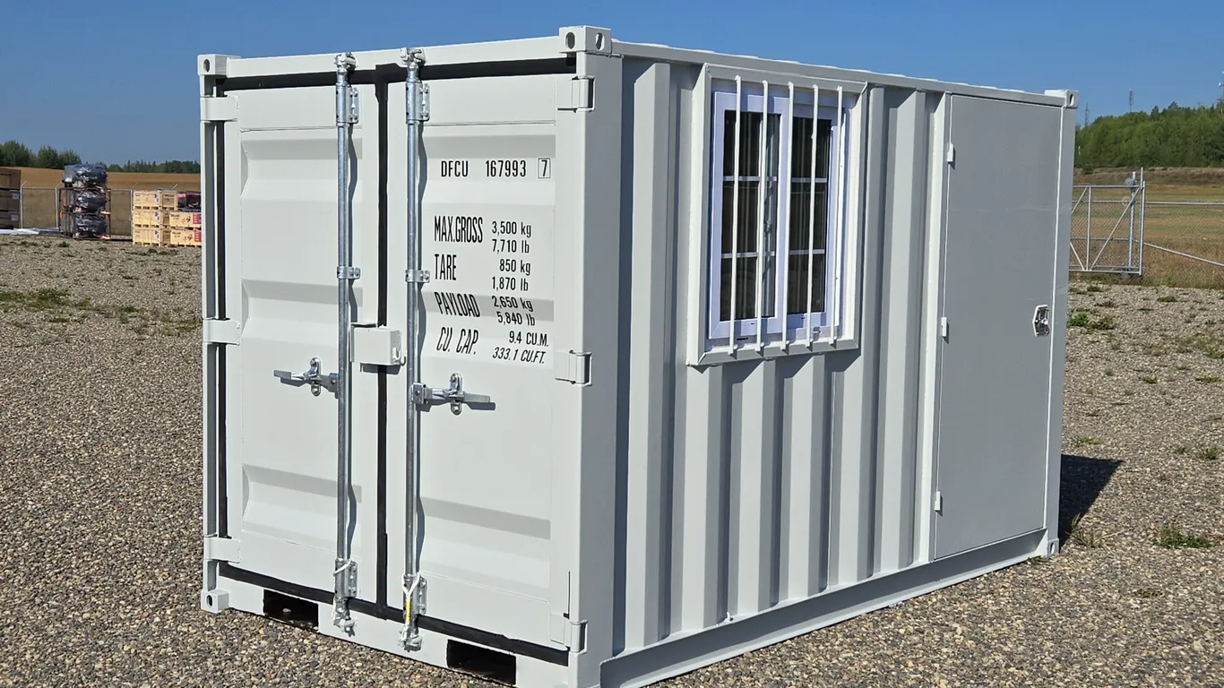 11' Unused 2 Door Single Use Sea Container