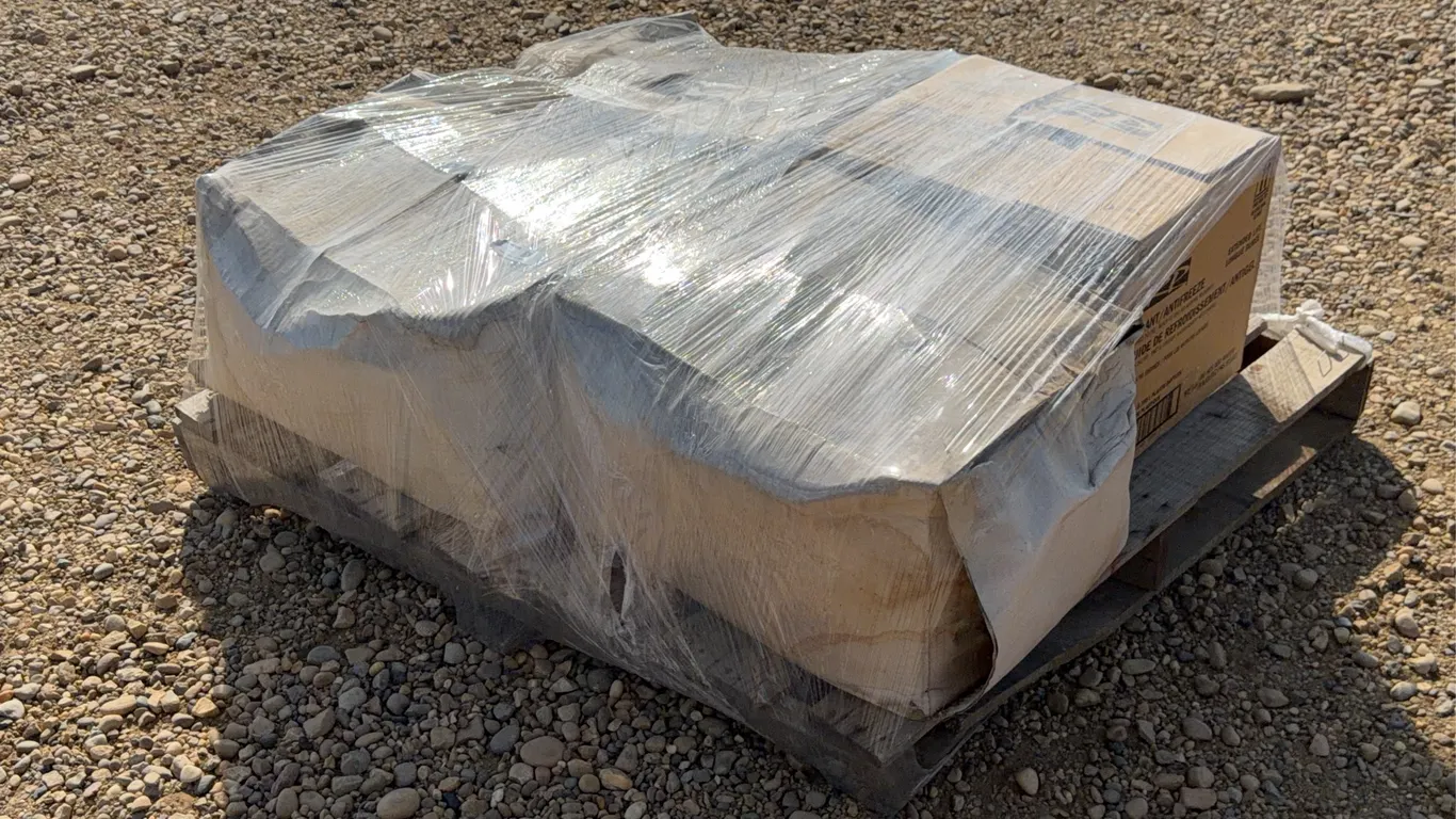 Pallet of Oak Liner Stakes and Coolant