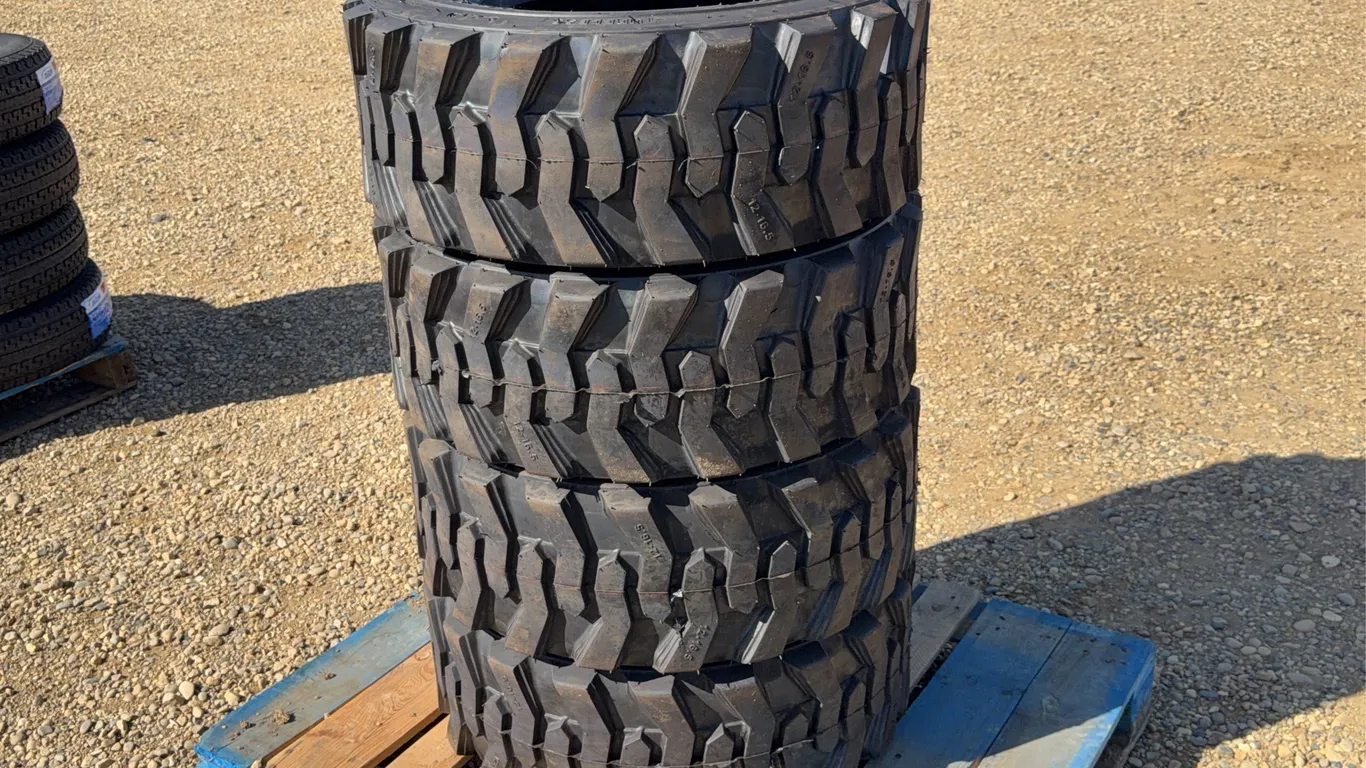 QTY of (4) 12-16.5 Maverick Skid Steer Tires Unused