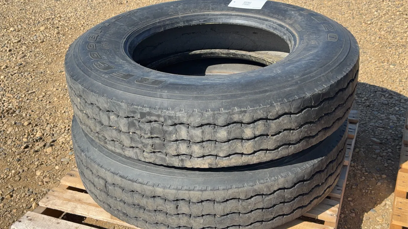 QTY of (2) Used BF Goodrich 11R 24.5 ST220 Tires