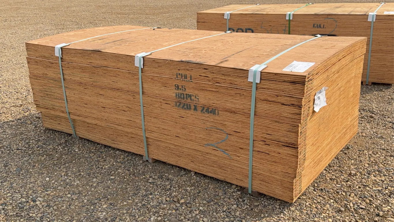 QTY of (80) 3/8 IN. 4x8 CSP/DFP No Stamp Plywood Unused