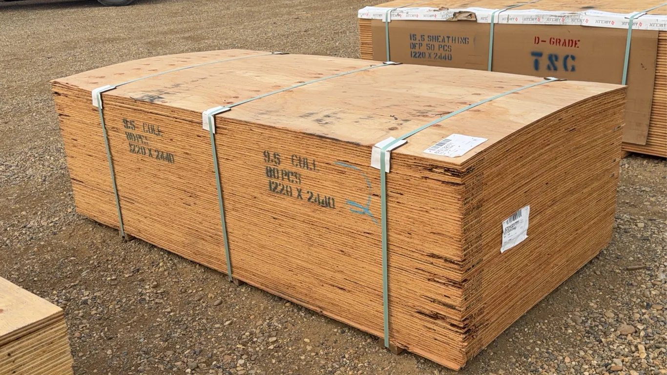 QTY of (80) 3/8 IN. 4x8 CSP/DFP No Stamp Plywood Unused