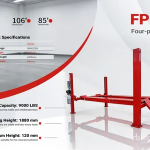 2026 FPPL 4 Post 9000 lb Red Vehicle Lift (Unused)