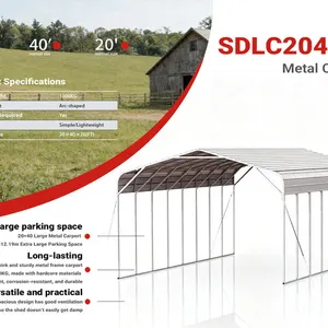 2026 SDLC2040FT 20 ft x 40 ft Multi-Use Metal Carport (Unused)
