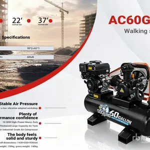 2026 AC60GAL Skid-Mounted 60 gal Air Compressor (Unused)