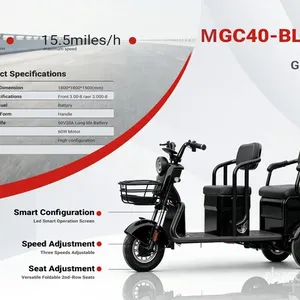 2026 MGC40-BLACK 3 TT E-Trike Mini Scooter (Unused)