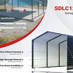 2026 SDLC1220 12 ft x 20 ft Carport (Unused)