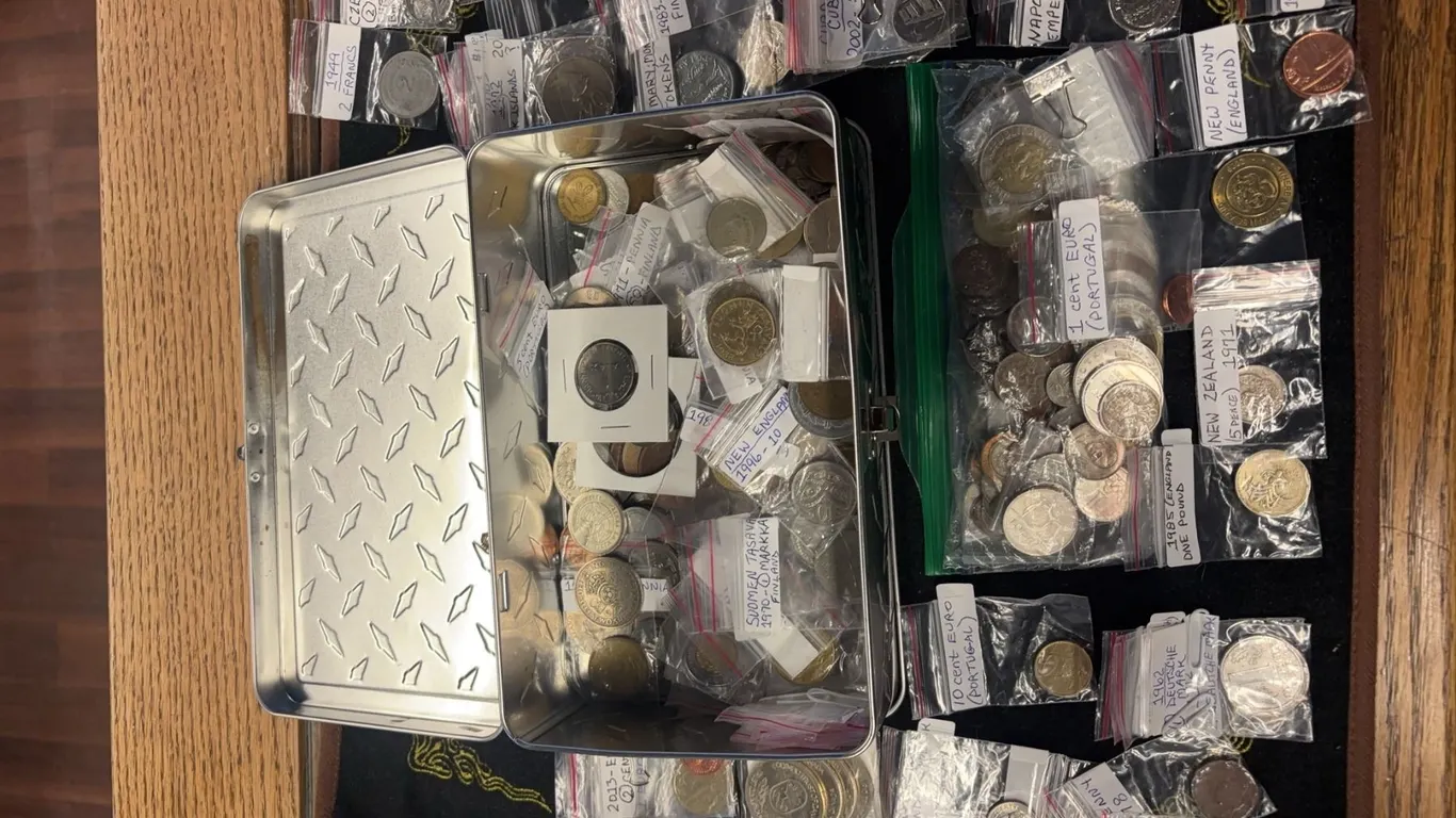 Extensive Labeled World Coin Collection Assortment