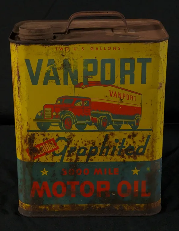 2 GAL CAN VANPORT MOTOR OIL PORTLAND OREGON