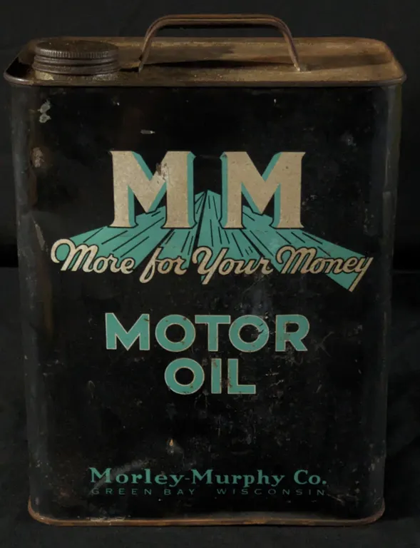 2 GAL CAN MM MORE FOR YOUR MONEY MOTOR OIL MORLEY MURPHY GREEN BAY WISCONSIN