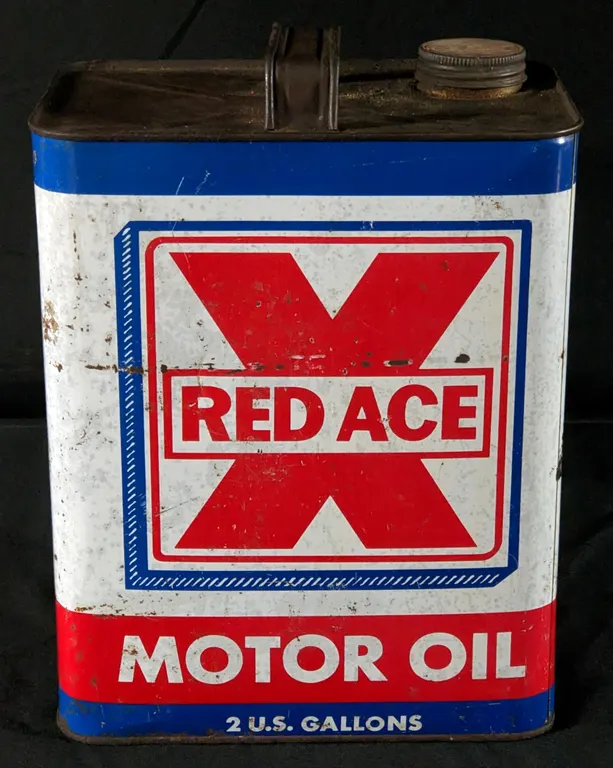 2 GAL CAN RED ACE MOTOR OIL NASHVILLE TENNESSEE