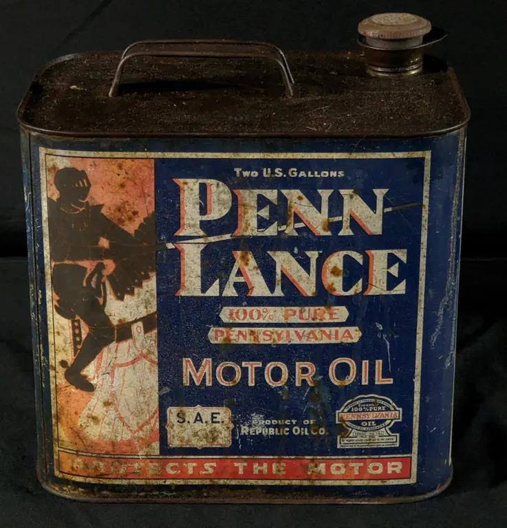 2 GAL CAN PENN LANCE REPUBLIC OIL COMPANY