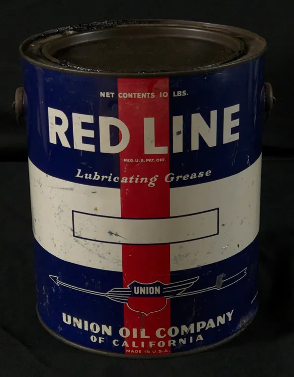 10# CAN RED LINE LUBRICATING GREASE UNION OIL CO OF CALIFORNIA