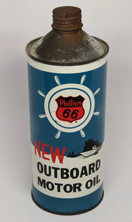 QUART CAN PHILLIPS 66 OUTBOARDMOTOR OIL
