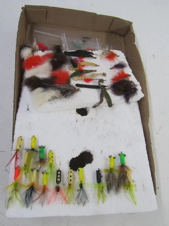 Flat Of Assorted Fly Fishing Tackle