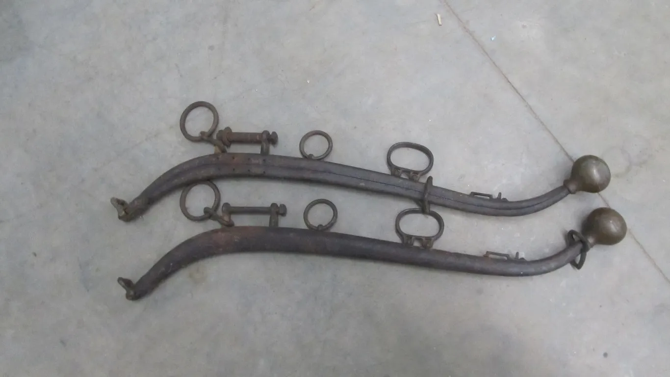 (2) Antique Horse Hames
