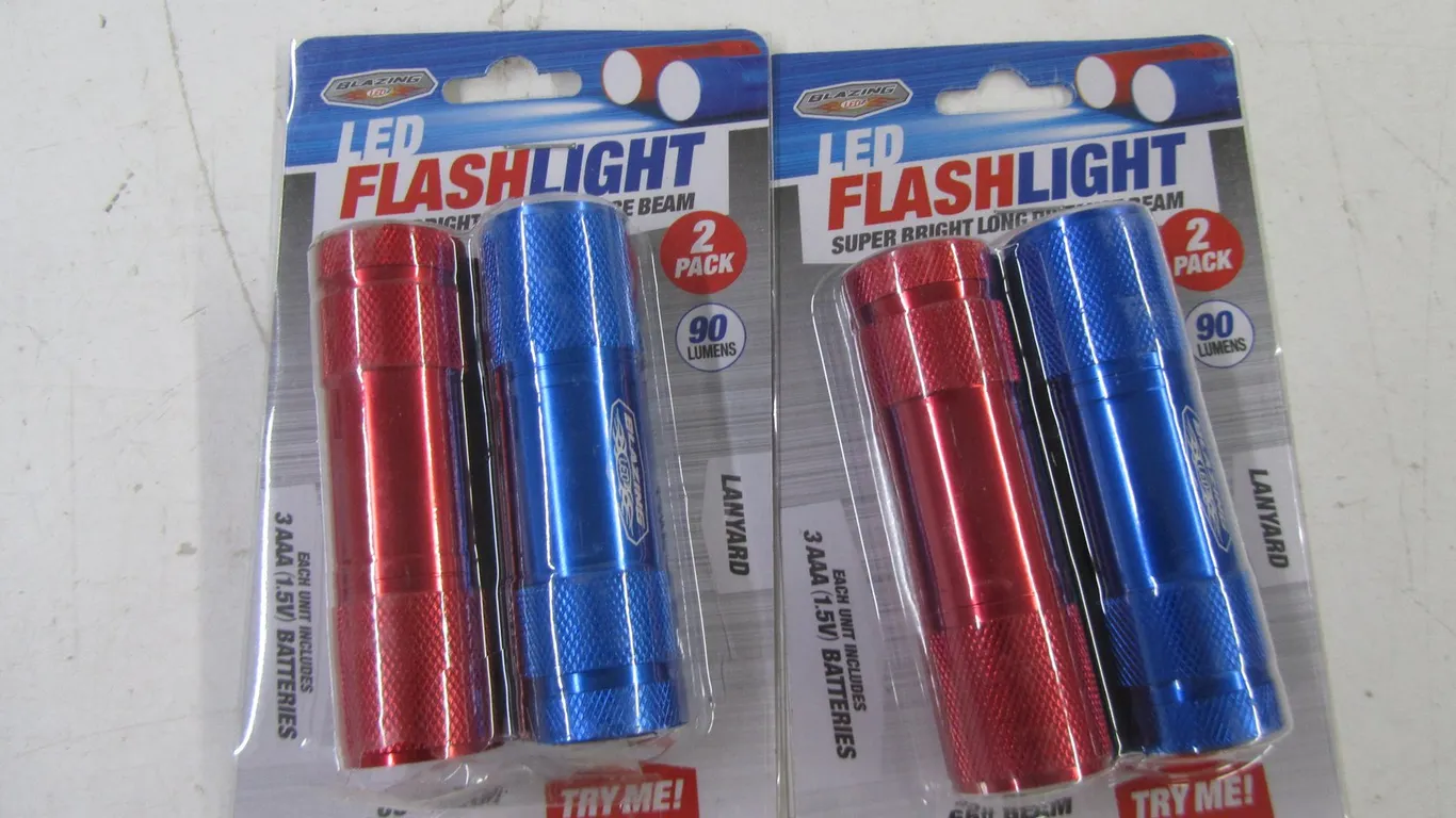 (2) Blazing LED Flashlights-2-Packs