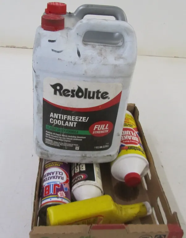 Lot Of Assorted Automotive Fluids