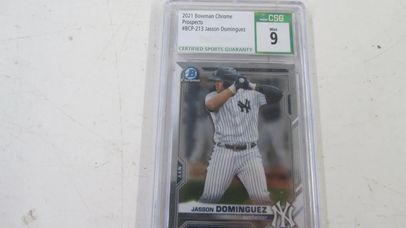 2021 Topps Bowman Chrome Prospects Jason Dominguez Card