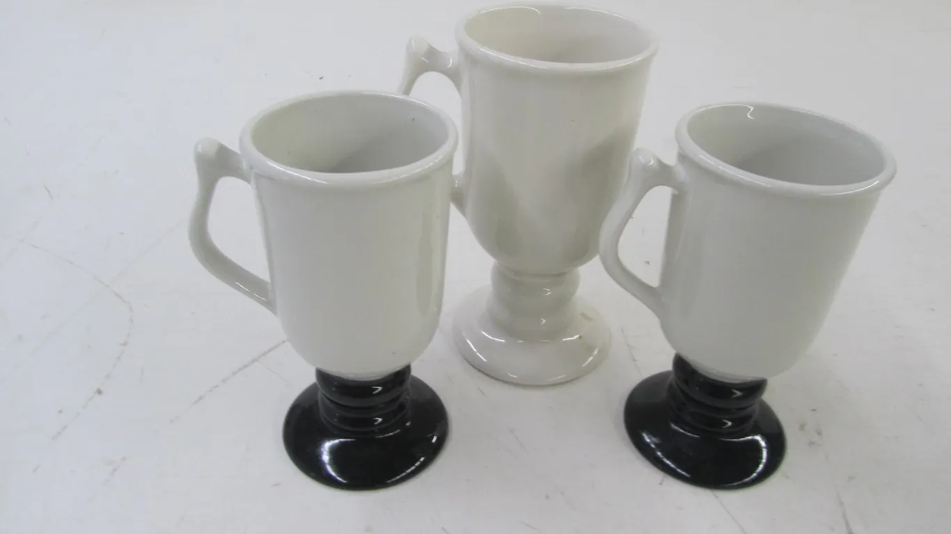 (2) Hall Ceramic Goblets w/Other Ceramic Goblet