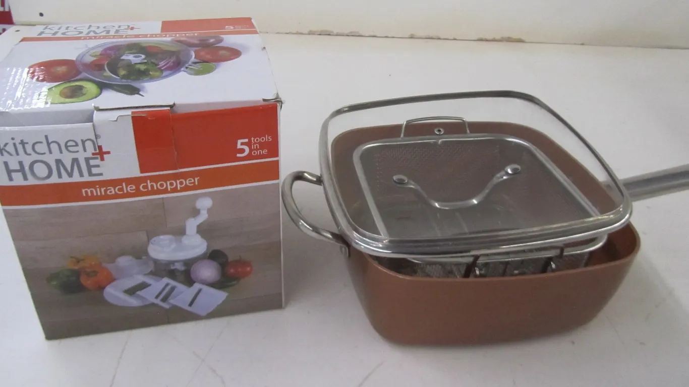 Kitchen Home Miracle Chopper Set And Deep Frying Set