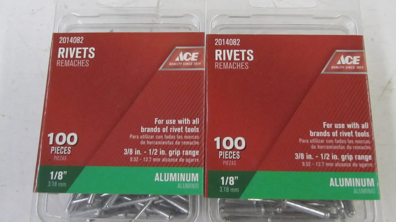 (200) ACE 1/8" Rivets