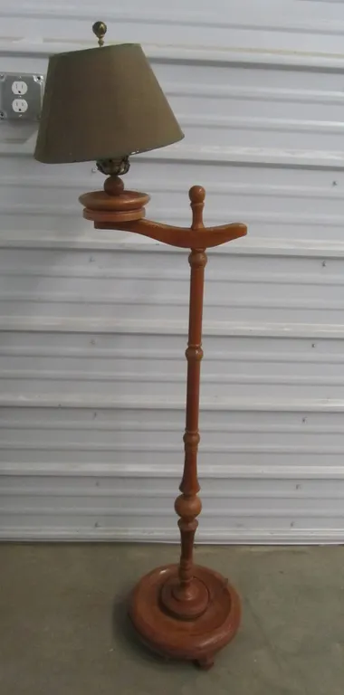 Wood Floor Lamp w/Shade