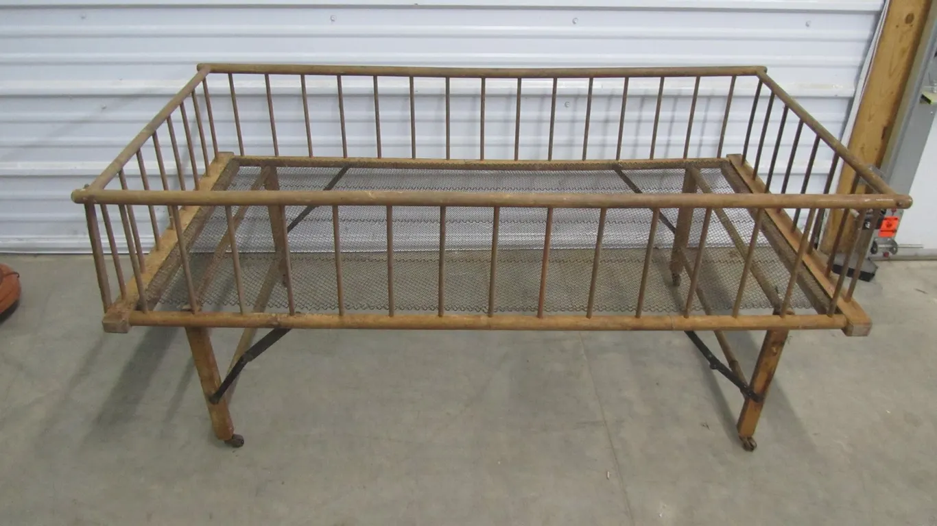 Antique Folding Children's Bed