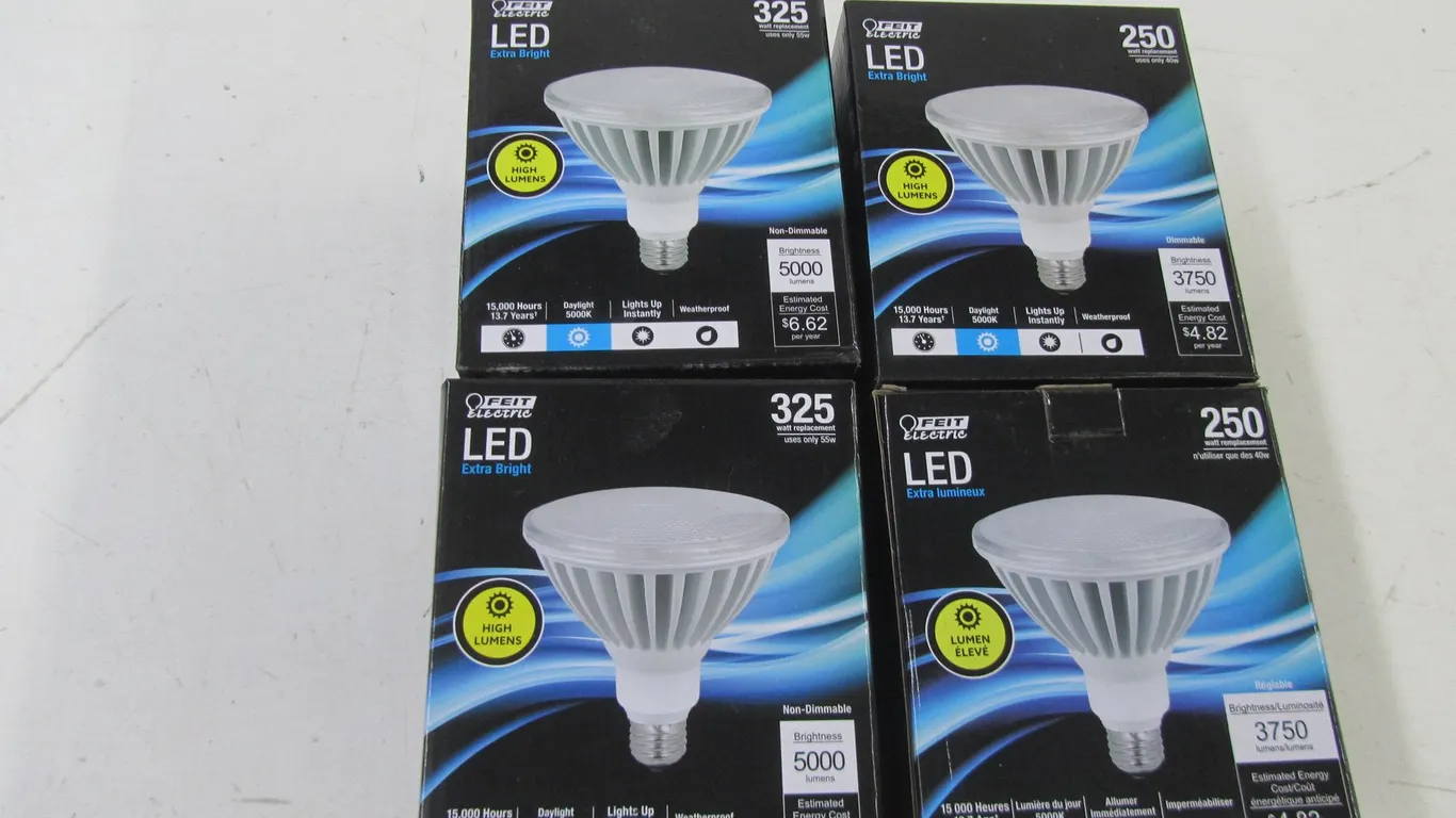(4) Feit LED High Lumen Light Bulbs