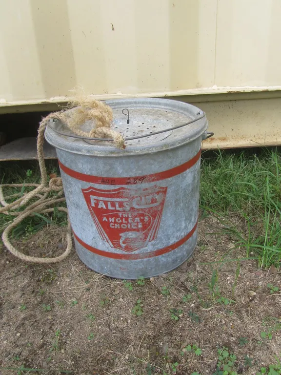 Falls City Galvanized Minnow Bucket