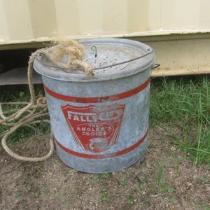 Falls City Galvanized Minnow Bucket