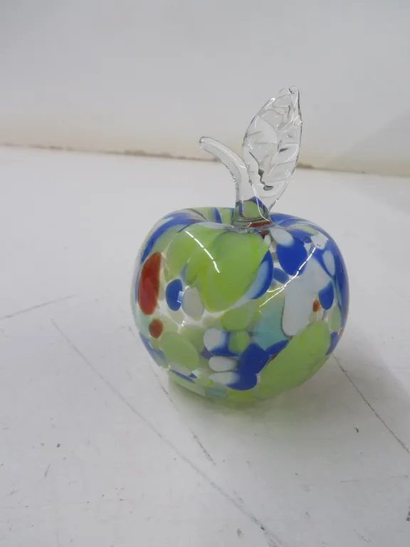 Blown Glass Apple Decoration
