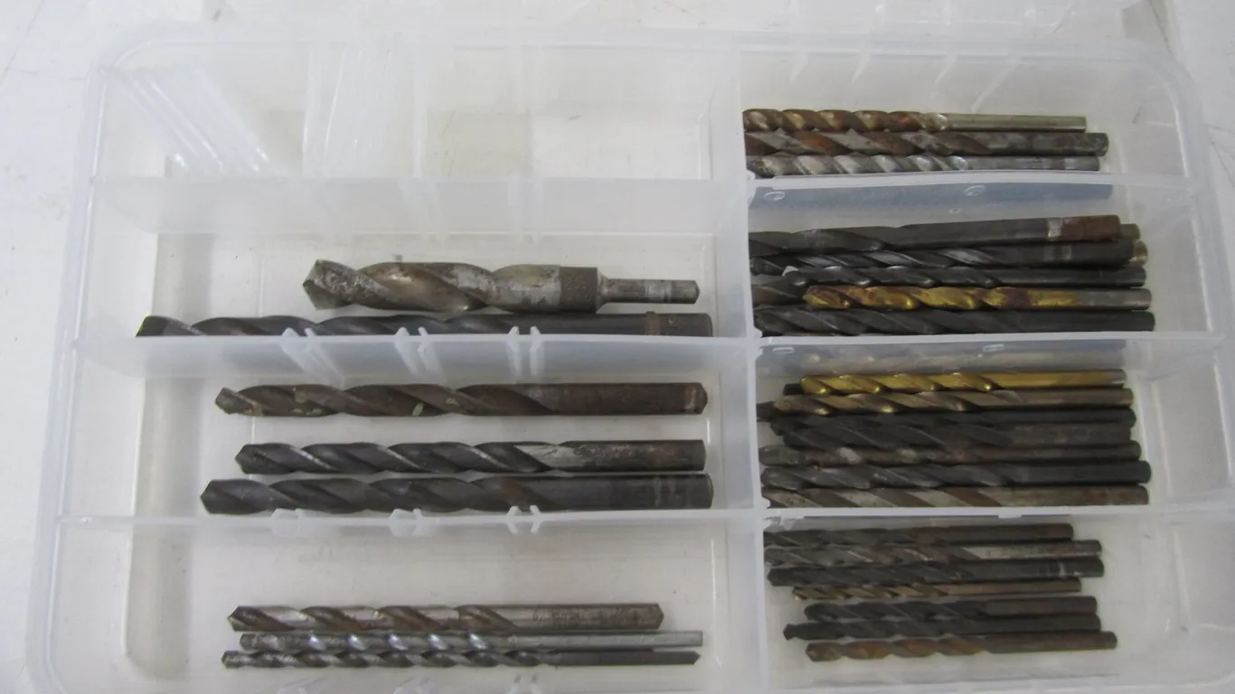 Organizer Full Of Assorted Drill Bits