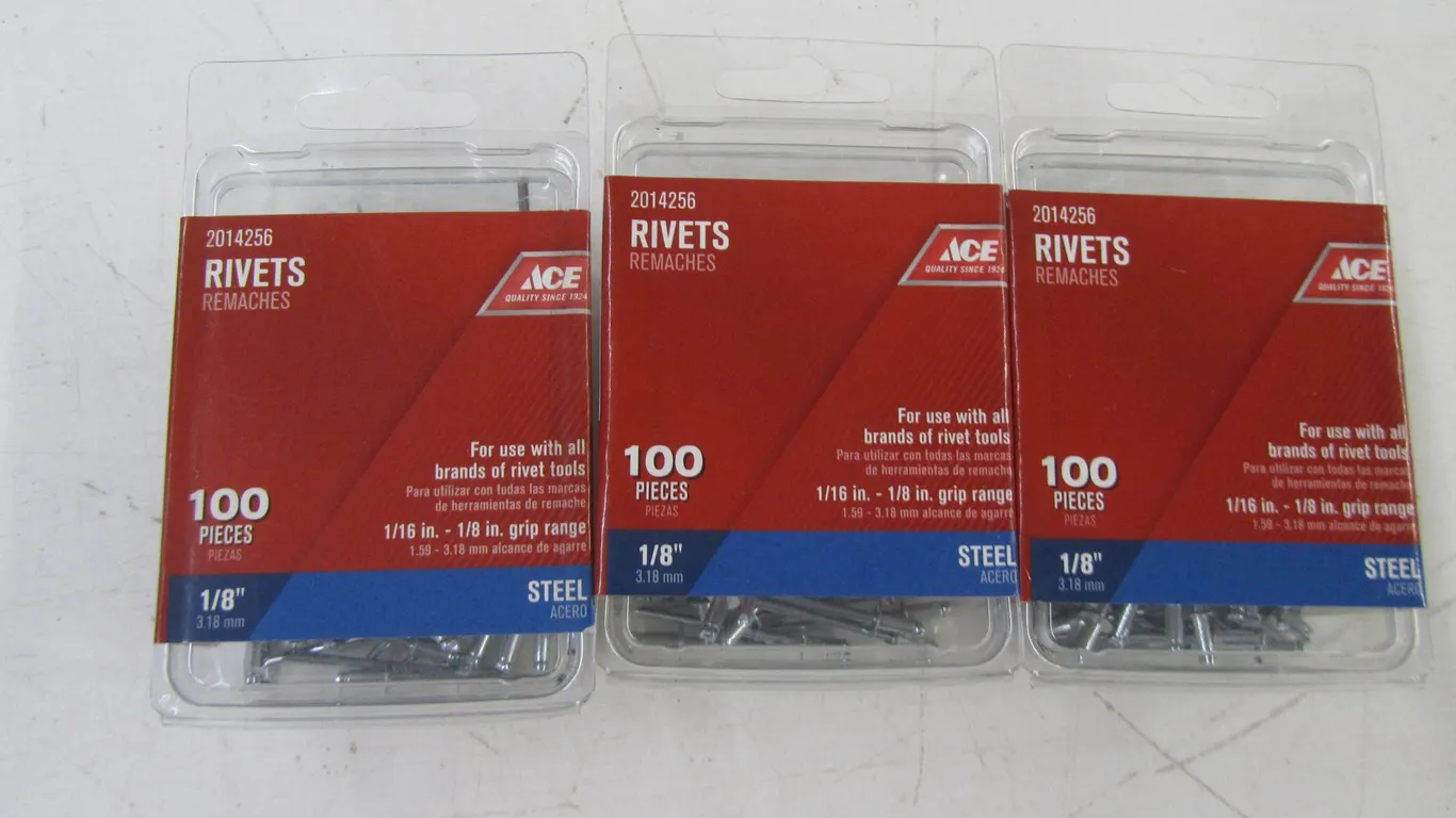 (300) ACE 1/8" Rivets