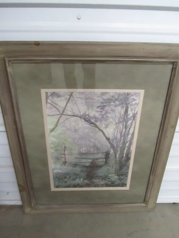 Print Matted And Framed w/Glass