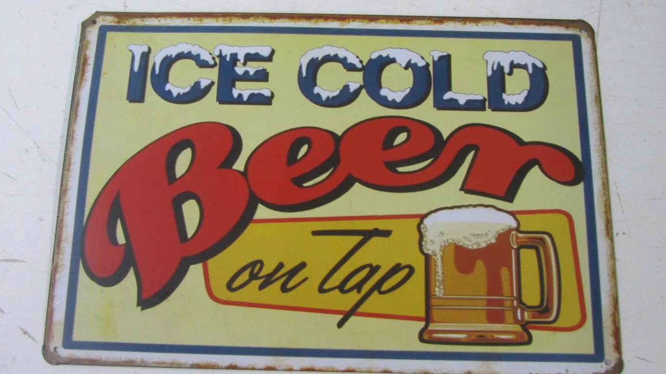 Metal Beer Sign