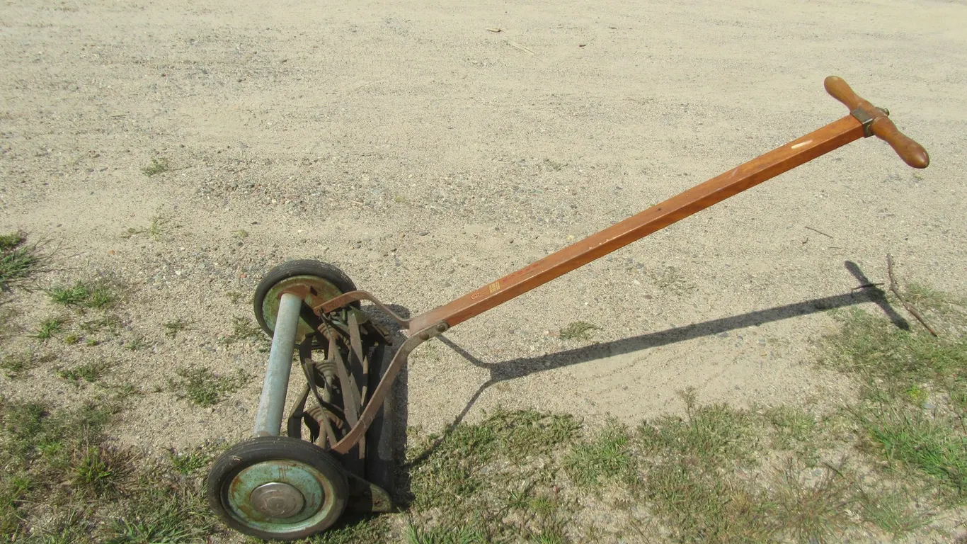 Vintage Arrow Push Reel Mower
