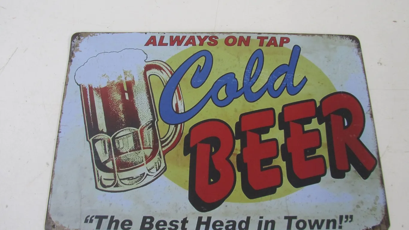 Metal Beer Sign