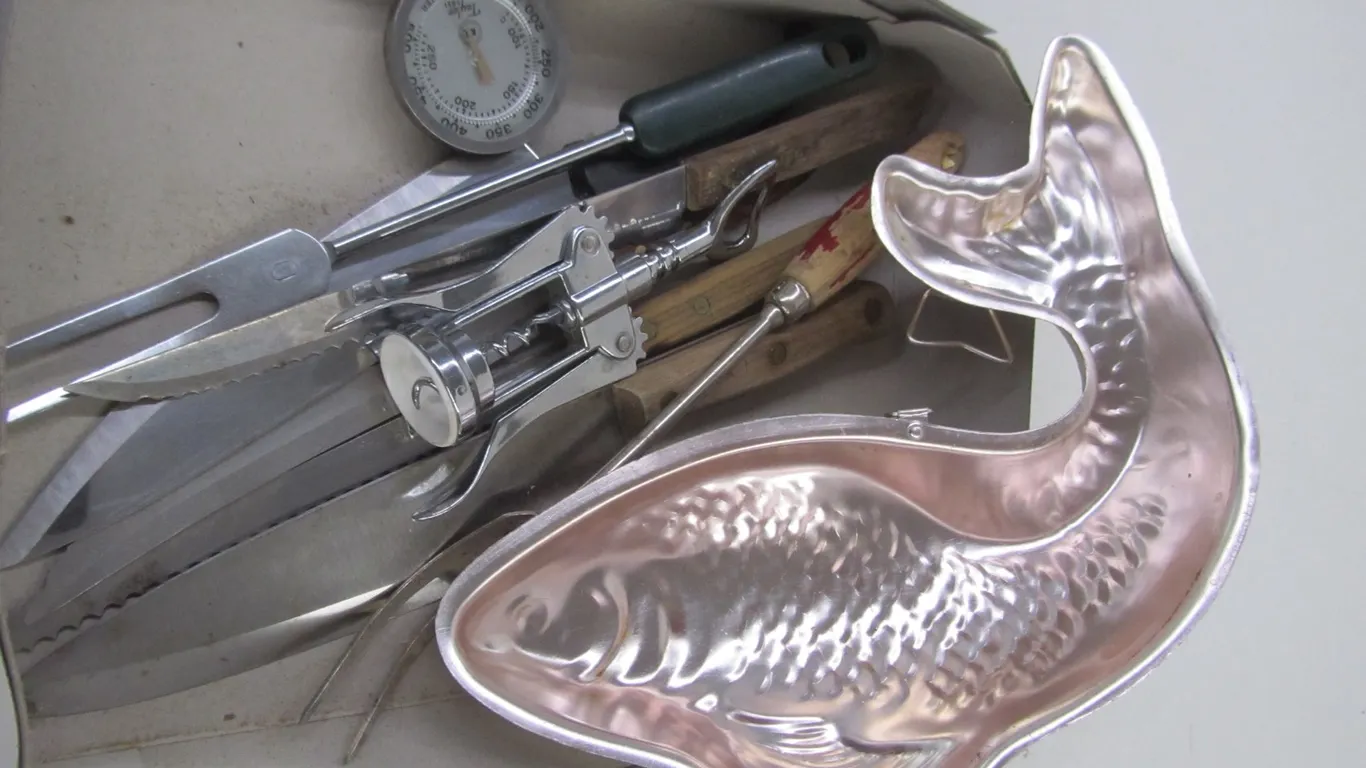 Flat Of Assorted Kitchen Utensils