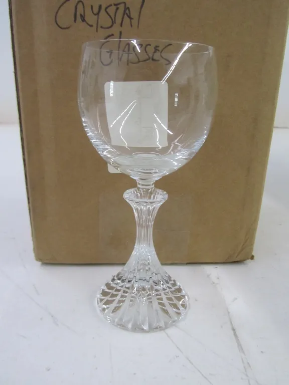 (6) Crystal Glass Goblets