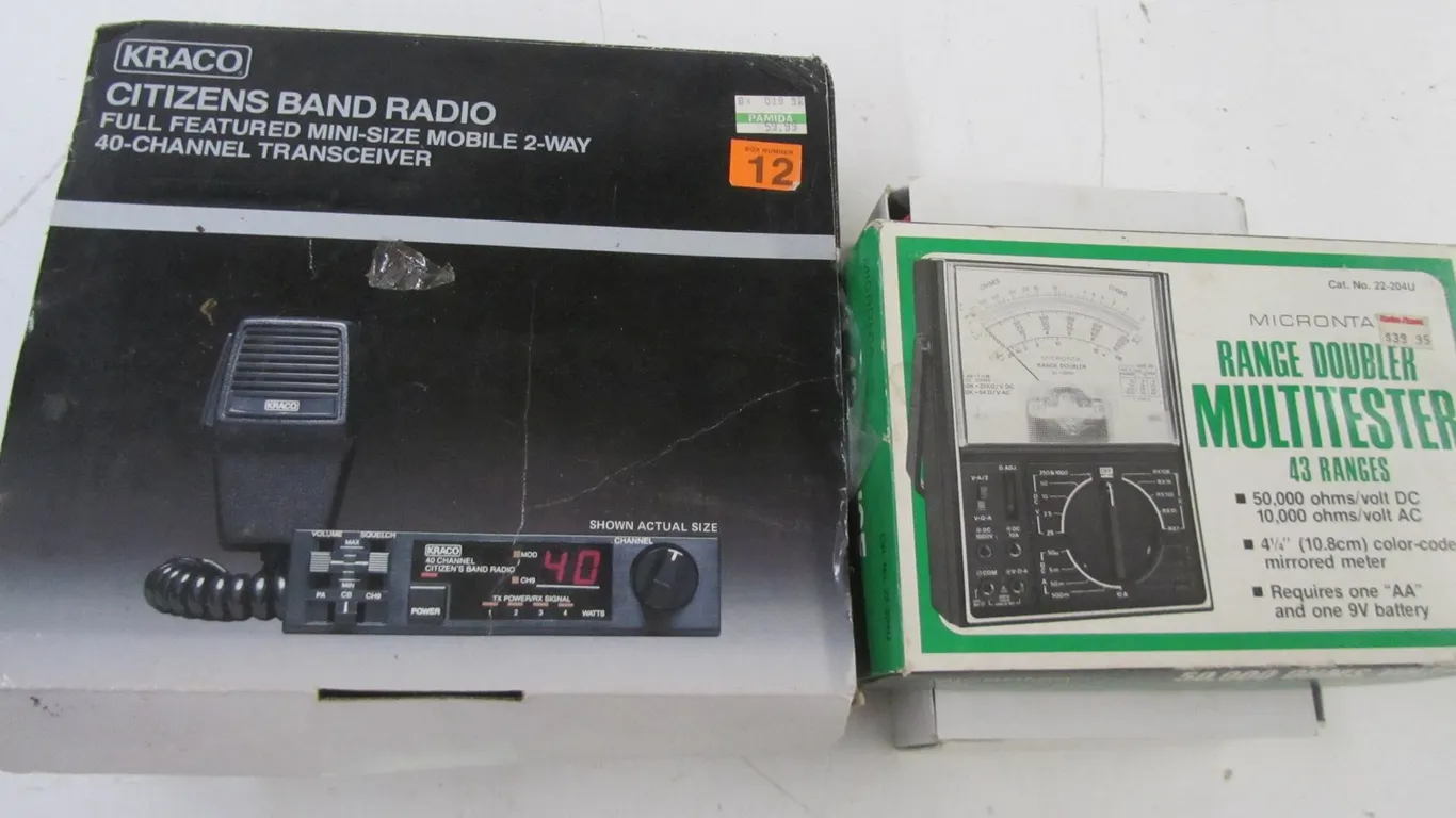 Micronta Ranger Doubler Multitester And Kraco Citizens Band Radio