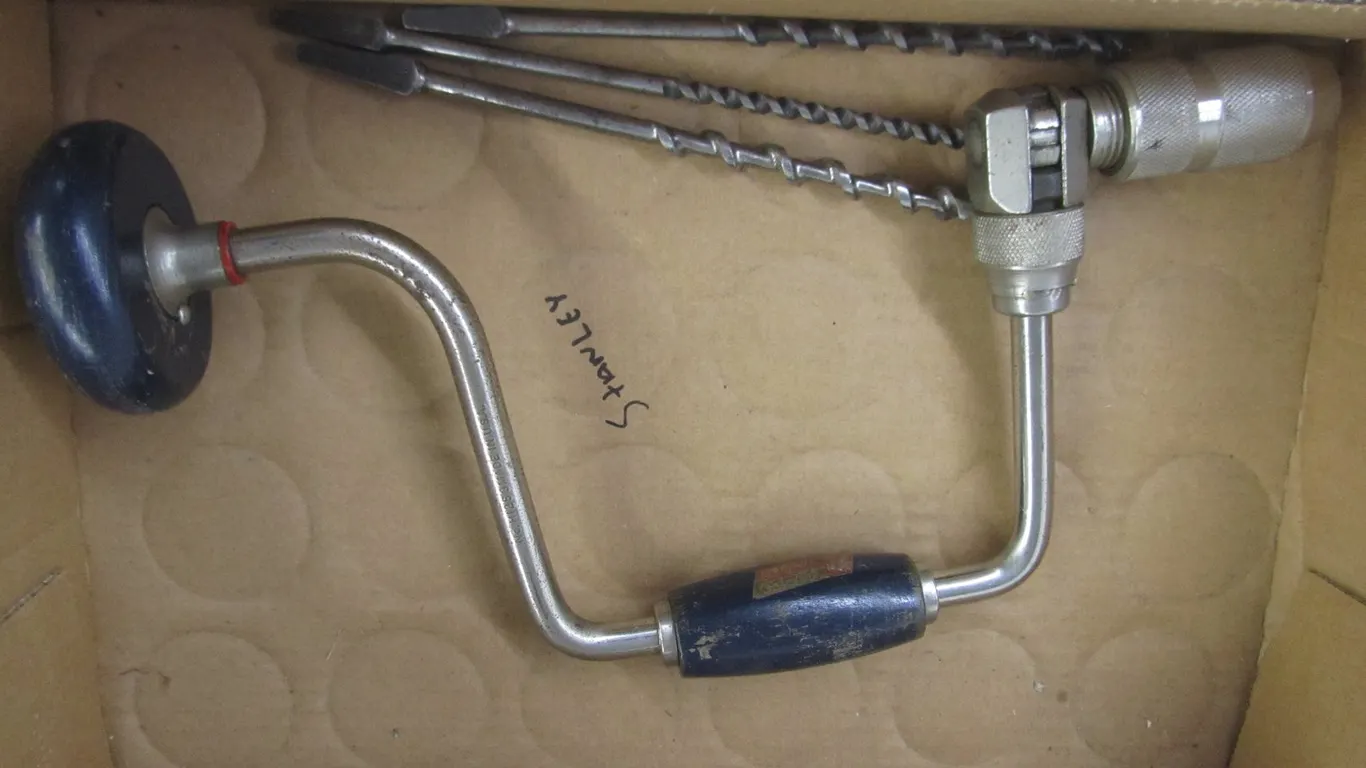 Stanley Hand Drill w/(3) Drill Bits