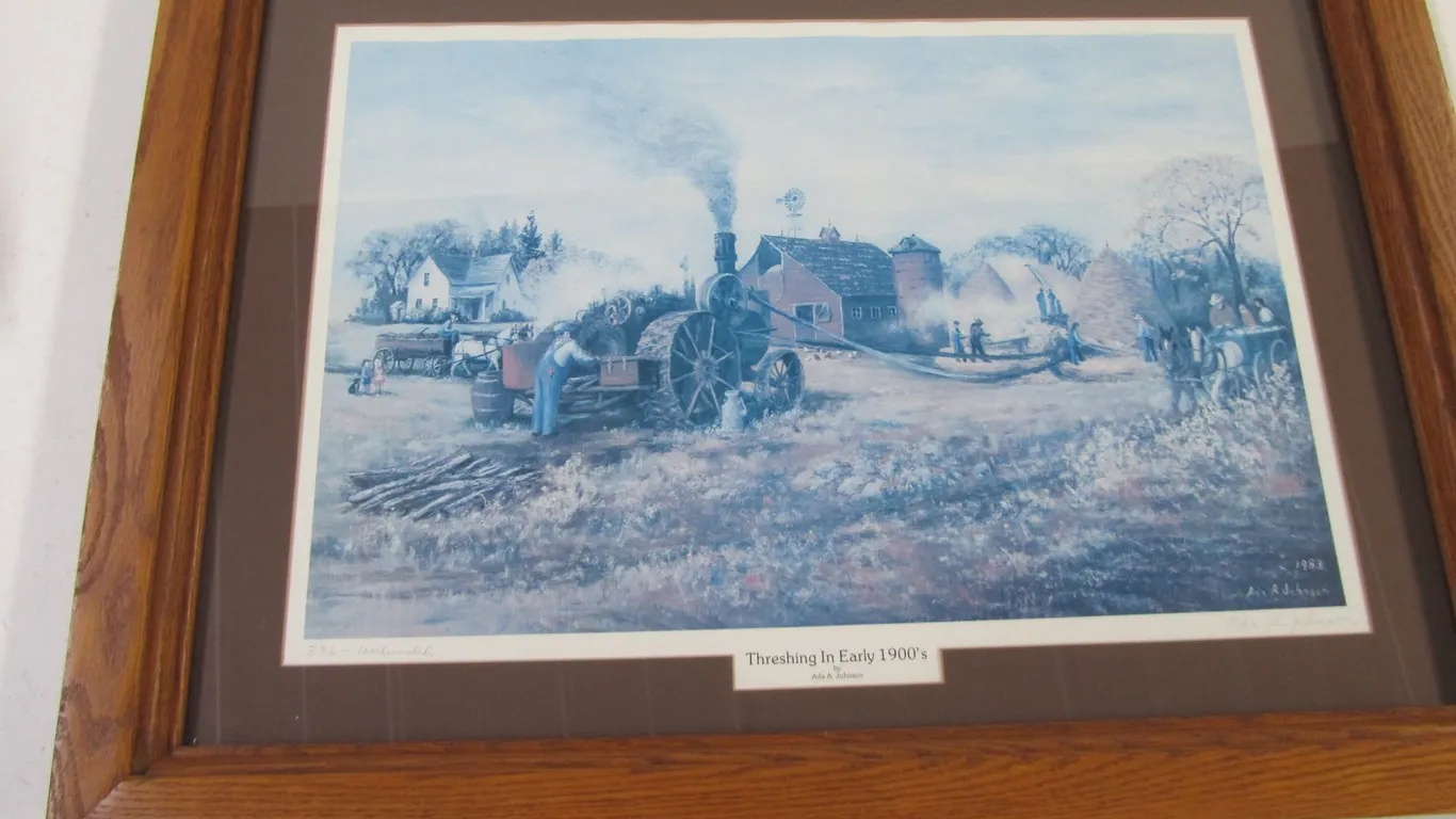 "Threshing In The Early 1900's" By Ada A. Johnson