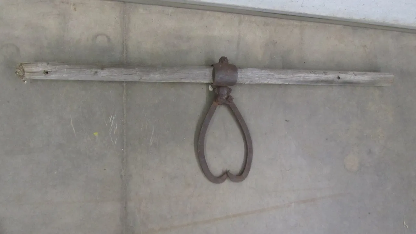 Antique Two-Man Log Carrier
