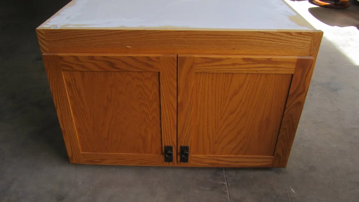 Custom Built Oak Cabinet