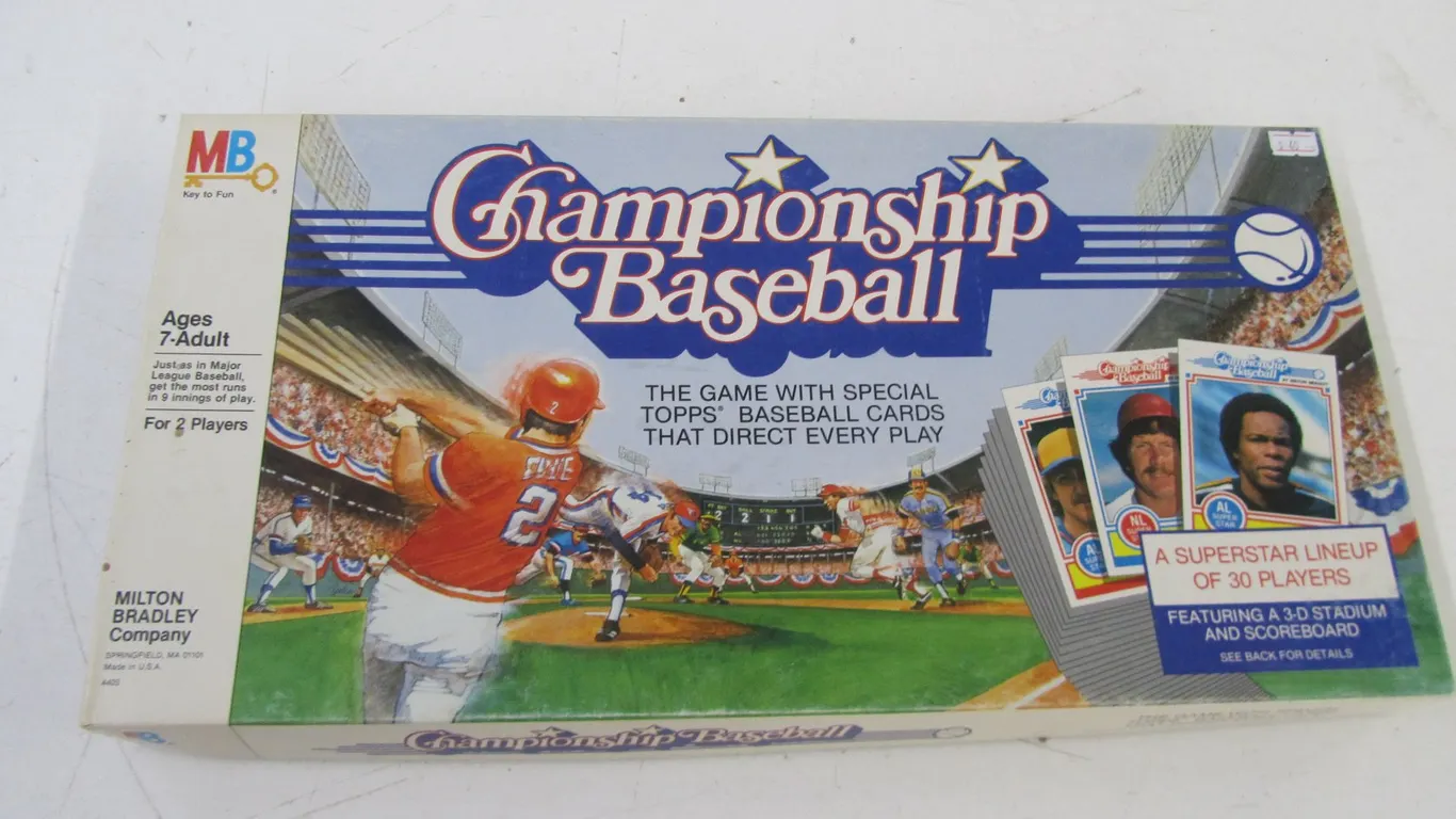 MB Championship Baseball Board Game
