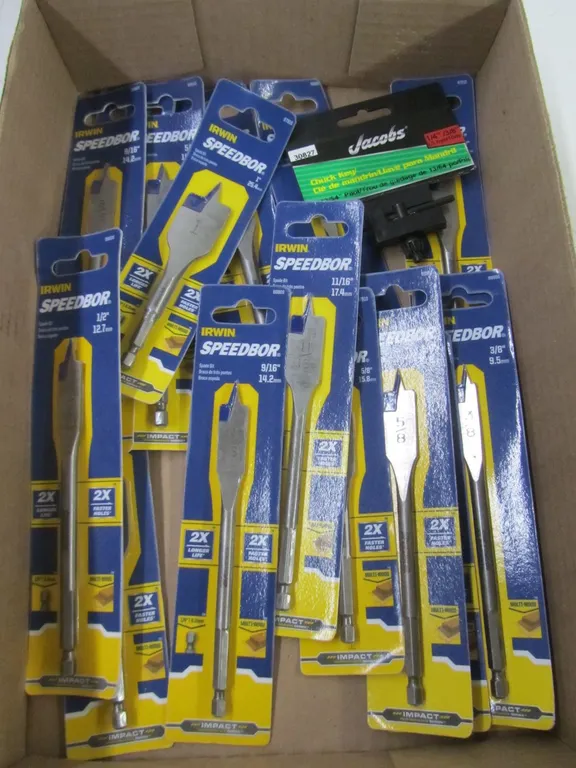 Large Lot Of Irwin Speedbor Spade Bits