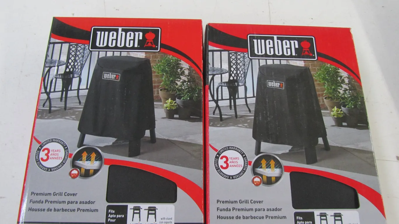 (2) Weber Premium Grill Covers